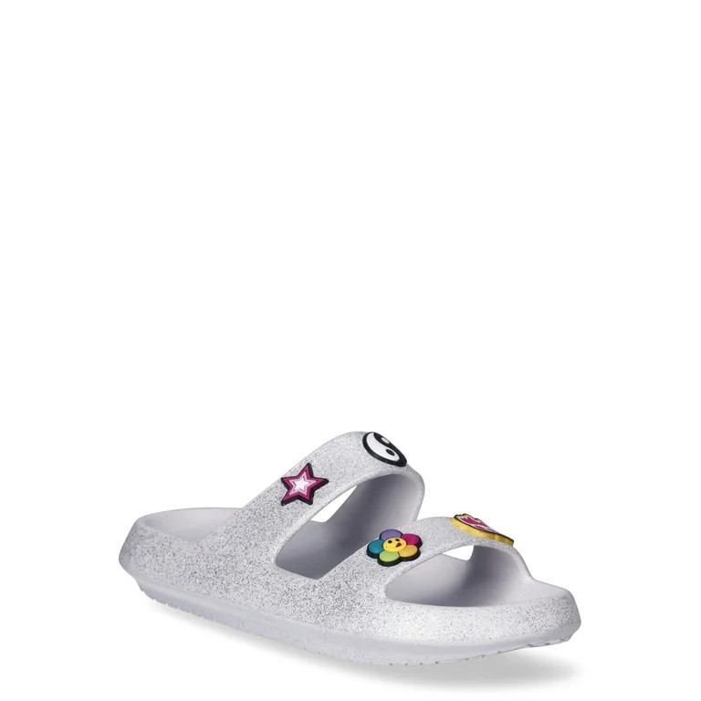 Joe Boxer Women's Double Band Emoji Slide Sandals | Walmart (US)