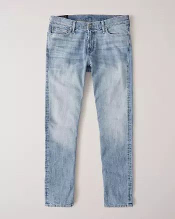 Abercrombie & Fitch Mens Athletic Skinny Jeans in Light Wash - Size 34 X 36 | Abercrombie & Fitch US & UK
