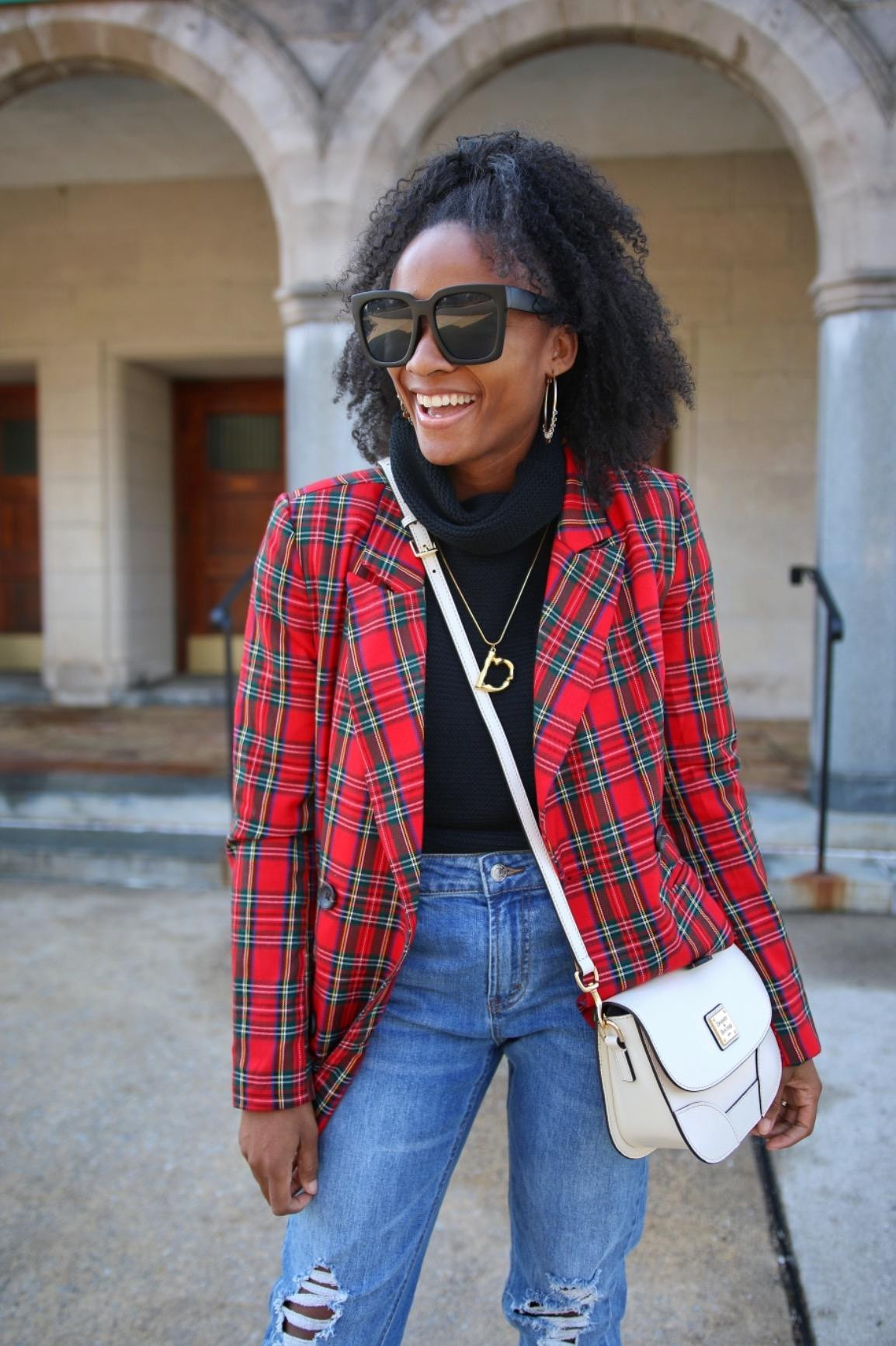 Allegra K Women's Notched Lapel Double Breasted Work Formal Blazer Jacket | Amazon (US)