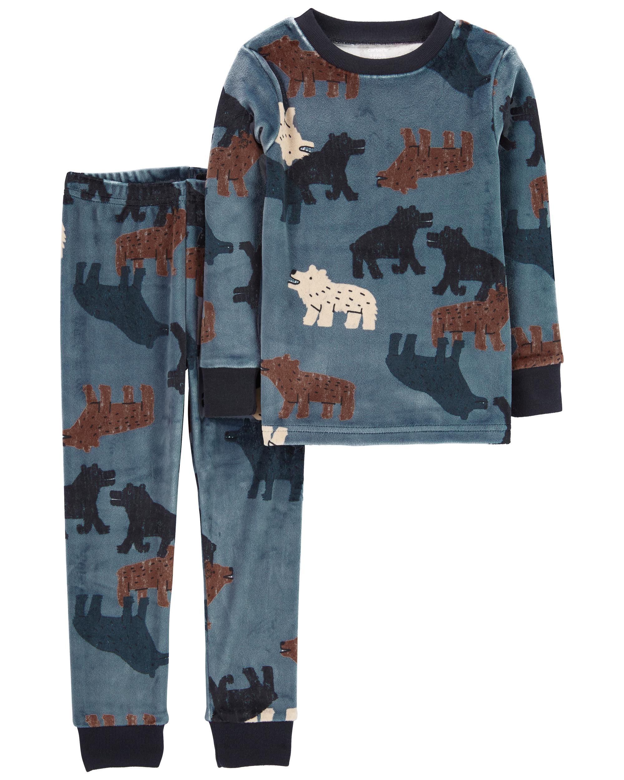 Toddler 2-Piece Wolf Loose Fit Fuzzy PJs | Carter's