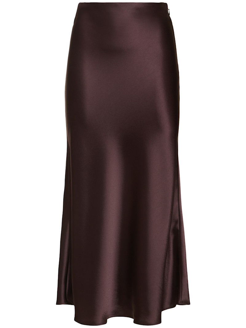 Valletta satin midi skirt | Luisaviaroma