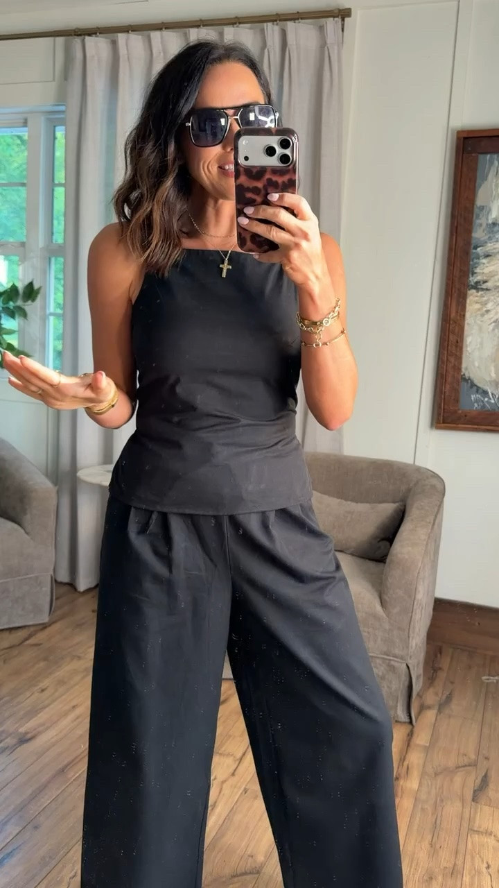 Lately this has been my favorite outfit 🖤 wearing size XS. It’s just so easy, comfy, and looks so good on.

all black outfit, matching set, wide leg pants, casual chic, effortless outfit, everyday style, minimal outfit, summer outfit, comfy outfit, neutral style

#allblackoutfit #casualstyle #matchingset #widelegpants #summeroutfit #womensfashion #ltkstyle #ltkunder50 #outfitinspo