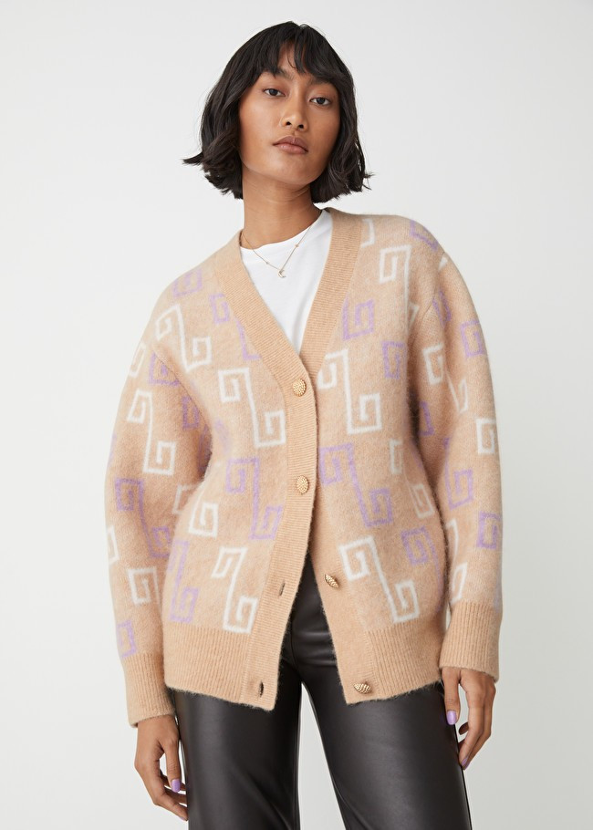 Relaxed Jacquard Knit Cardigan | & Other Stories (EU + UK)