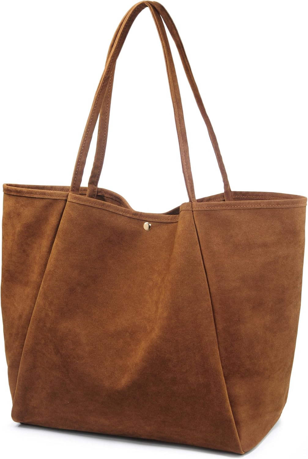 HOXIS Oversized Faux Suede Tote Bag for Women - Soft and Lightweight | Amazon (US)