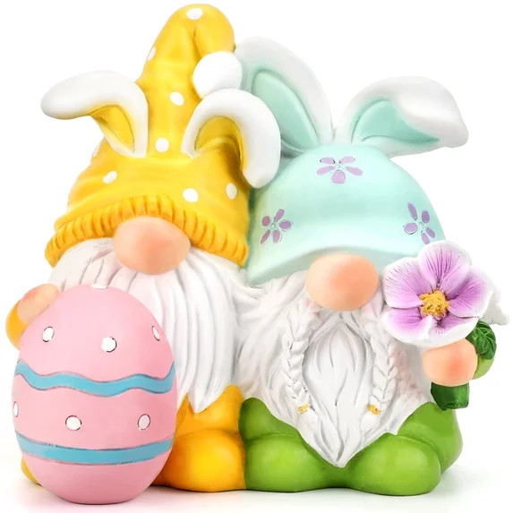 Ayieyill Easter Gnomes Decorations Easter Bunny Gnomes Cute Spring Swedish Tomte Gnomes Resin Gno... | Walmart (US)