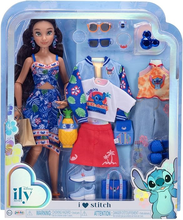 Disney ILY 4ever Fashion Dolls Inspired by Stitch 11.5" Tall with 13 Points of Articulation, Mult... | Amazon (US)