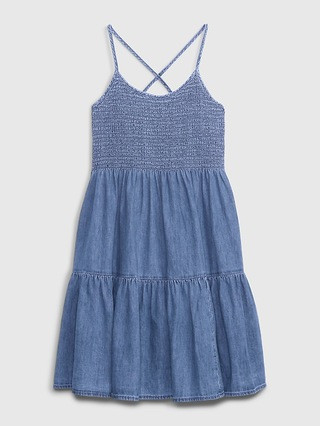 Denim Smocked Mini Dress | Gap (US)