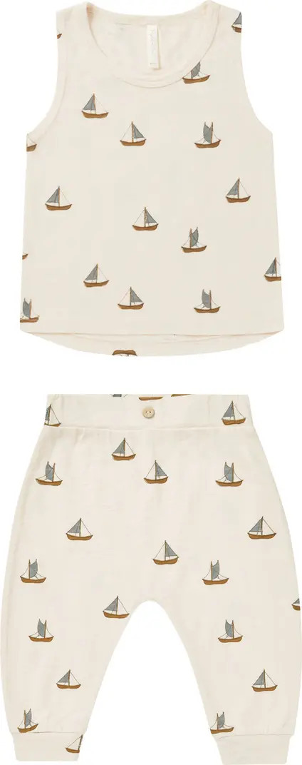 Tank Top & Slouchy Jersey Pants Set | Nordstrom Rack