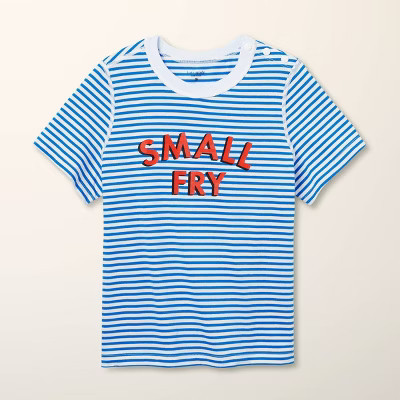 Boys' Adaptive Small Fry Stripe Short Sleeve Graphic T-Shirt - kate spade new york x Target Blue/White XS | Target