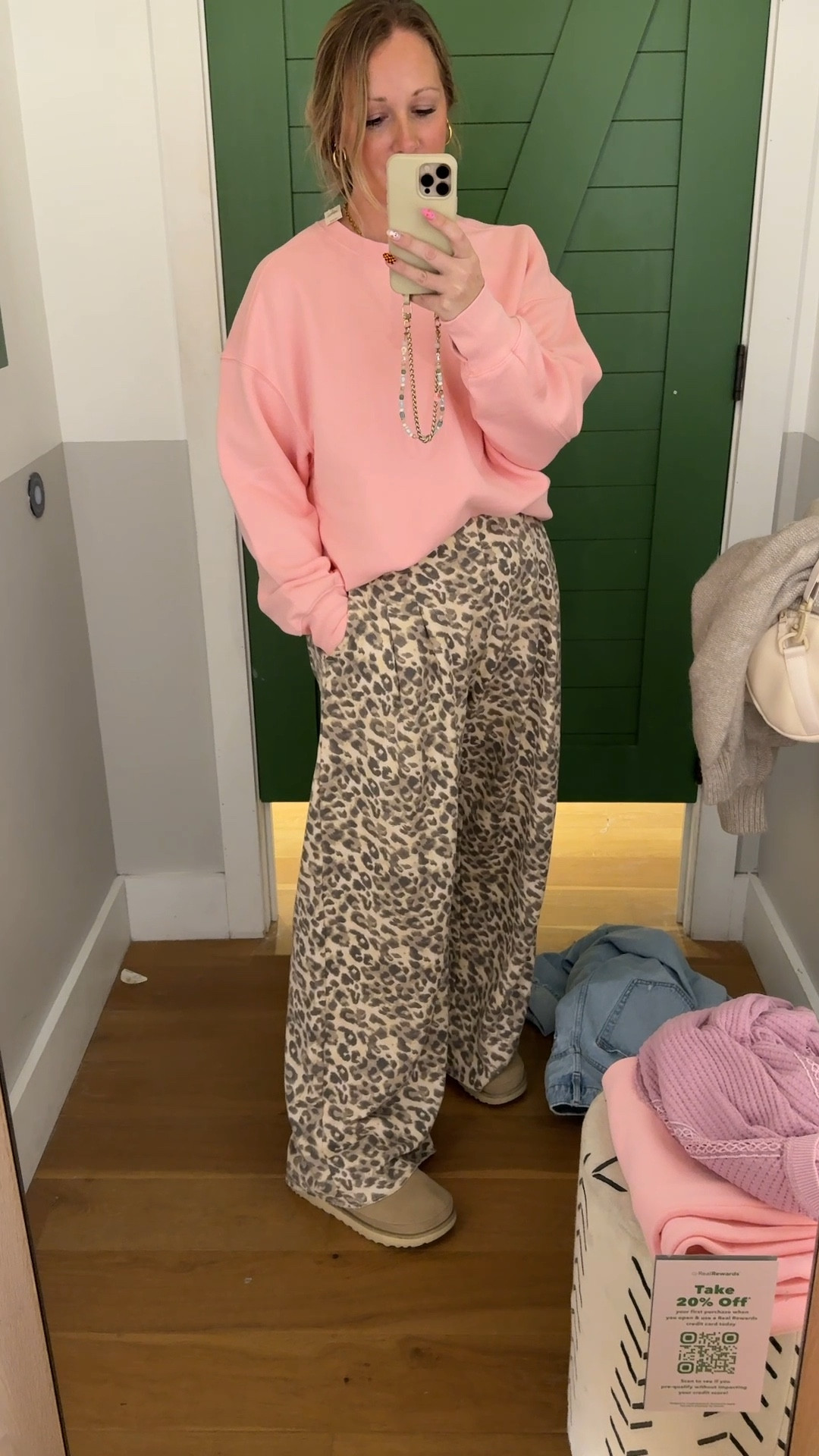 The most amazing comfortable outfit. Dress these trouser pants up or down. Wearing a large pant but need a medium. Wearing a medium sweatshirt  

#LTKStyleTip #LTKSaleAlert #LTKMidsize