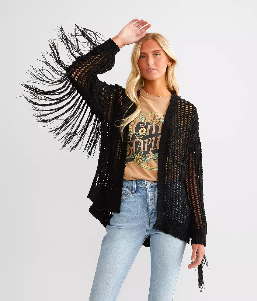 Fringe Cardigan Sweater | Buckle