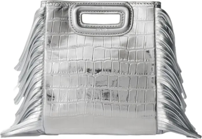 Mini embossed-leather M bag with chain | Nordstrom