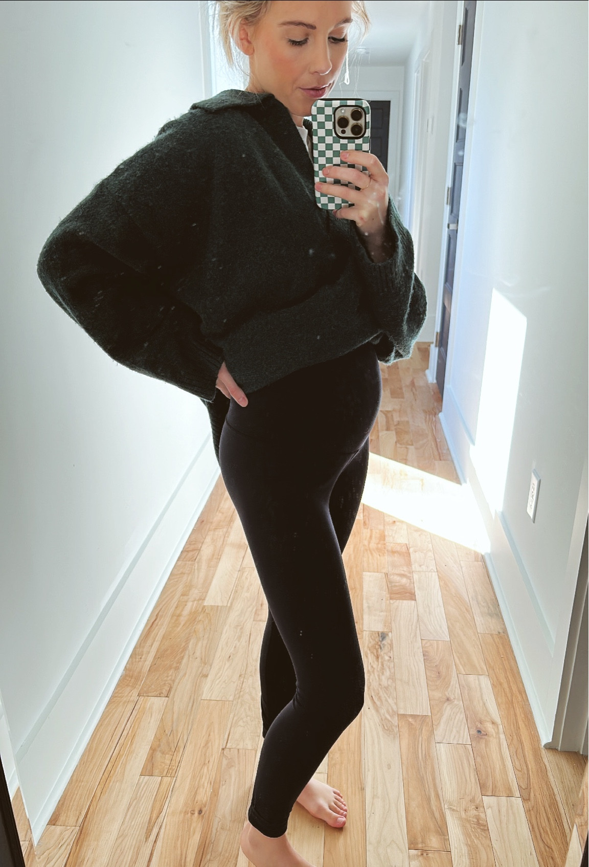 my go to pants for pregnancy! I start wearing them starting when other pants are uncomfy 😅

#LTKunder100 #LTKfit #LTKbump