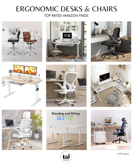 Do you work from home? Do you feel your furniture in your workspace, specifically, your desk and chair, support your wellness while you work at home? Ergonomics and furniture design is the intersection of comfort and function. The design features of these pieces support our well-being in a huge way, and it prevents things such as neck, pain, back, pain, and more. All of these items are my top rated faves on Amazon and they come in a variety of colors. Check them out and make your WFM space a healthy one. 🤗

#LTKstyletip #LTKhome #LTKsalealert