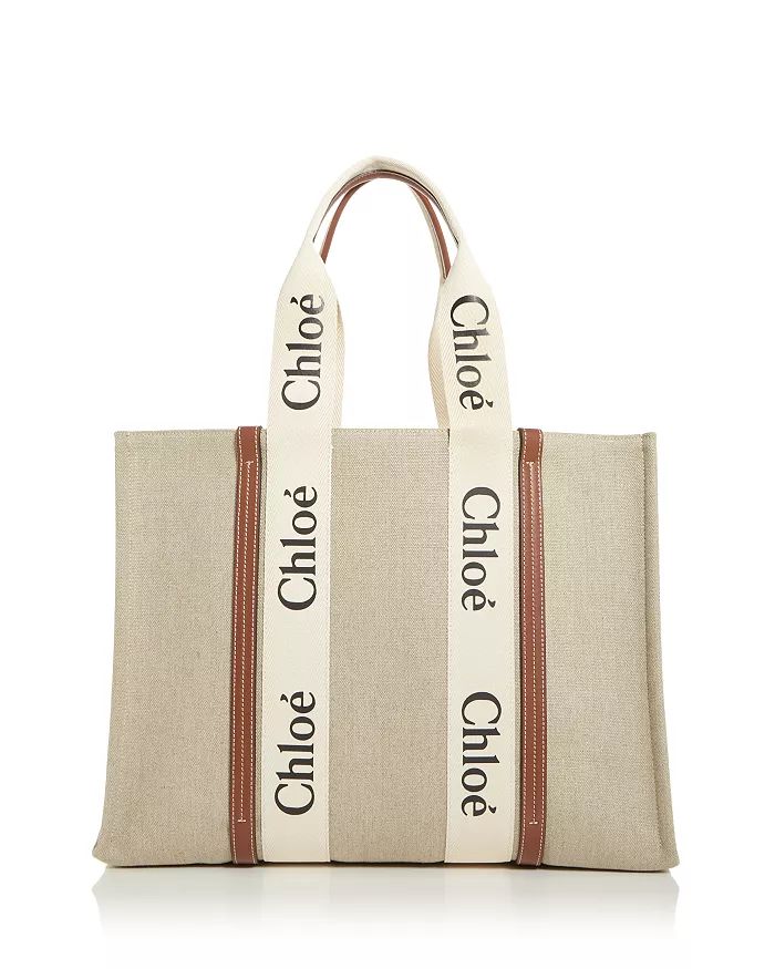 Chlo&eacute; Woody Large Linen Tote Back to results -  Handbags - Bloomingdale's | Bloomingdale's (US)