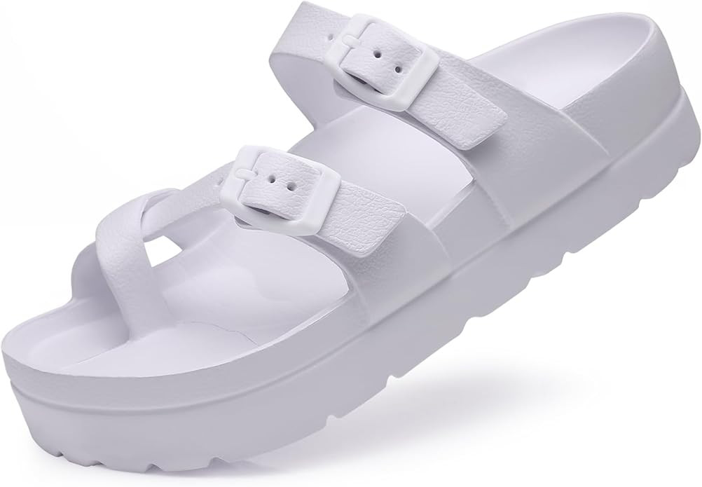 Goosecret Women's Platform Sandals with Arch Support Comfortable Foam Slides Summer Beach Sandals... | Amazon (US)