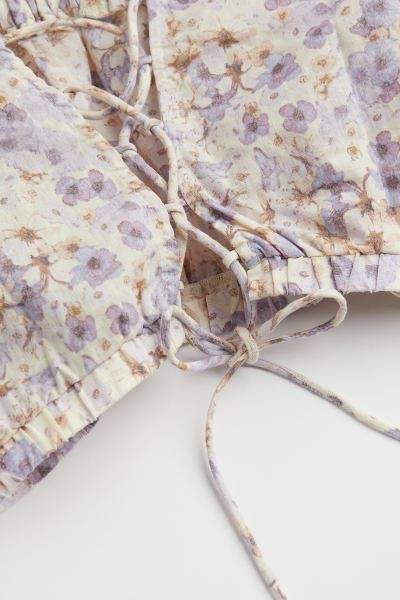 Linen-blend Crop Blouse | H&M (US + CA)