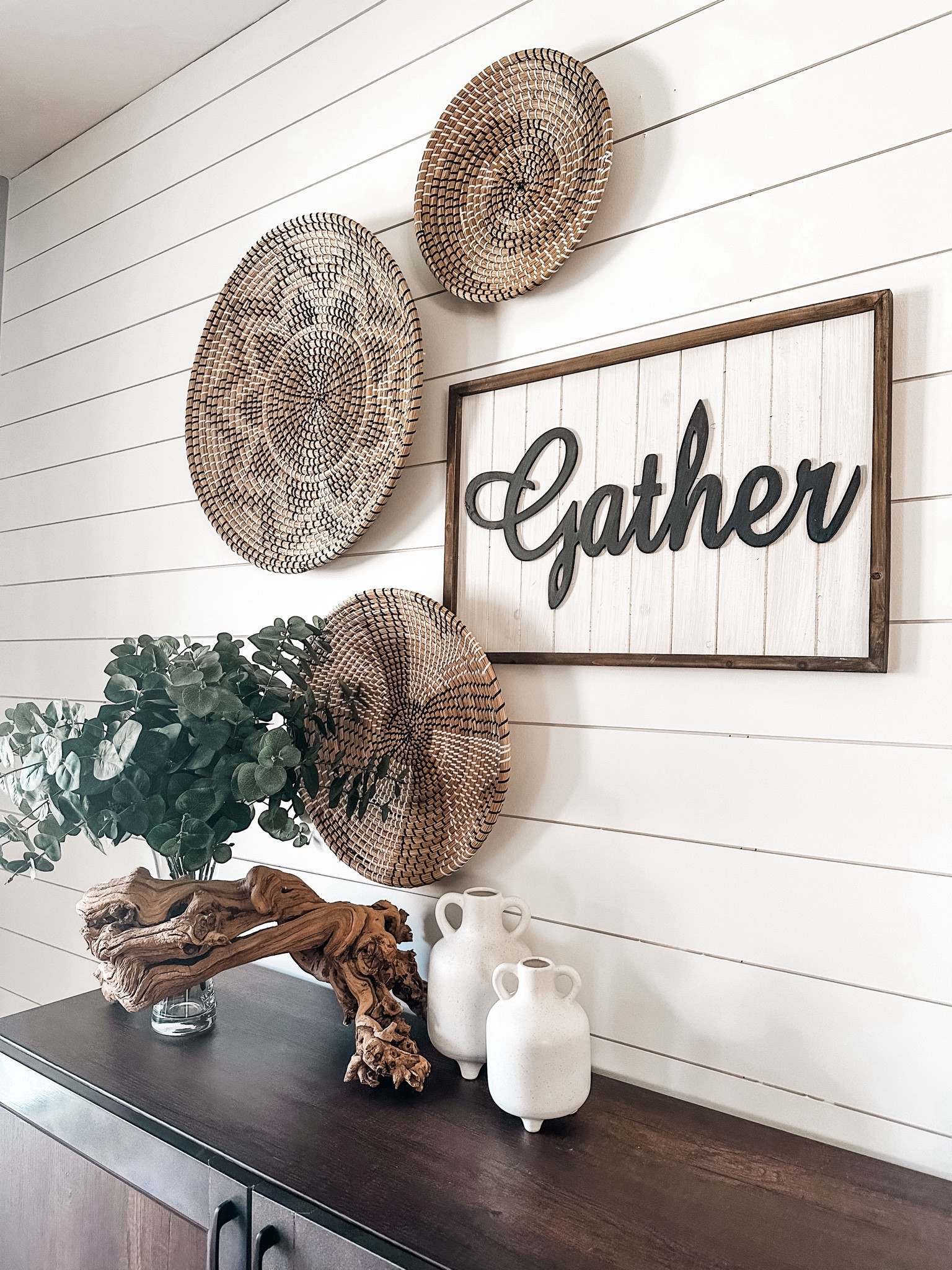 Refreshed this dining room to make the new house feel more like our home. Everything in this photo was at the old house, and it’s nice to be surrounded by our things ❤️

#diningroom #homedecor #interiors #homeinspo #interiordesign #shiplap 

#LTKhome #LTKfamily #LTKfindsunder50