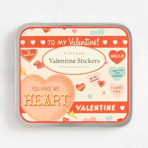 Valentine's Day Sticker Tin | Barnes & Noble