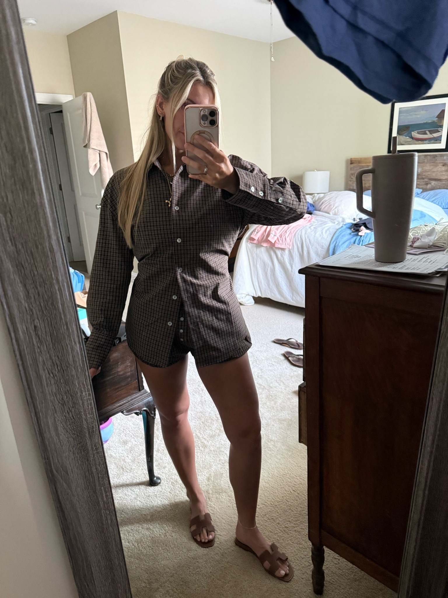 Revolve set! Revolve! #NIA #revolve 
#earlymothersdaydinner 

Shorts are sold out, but same NIA brand. Shoes are Hermes, but linked similar!

#LTKMothersDay