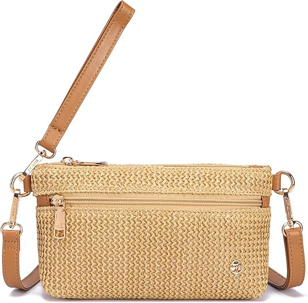 NEICOA Faux Straw Crossbody Bags Women Raffia Purses Beach Gifts Hawaii Vacation Wallet Clutch Ba... | Amazon (US)