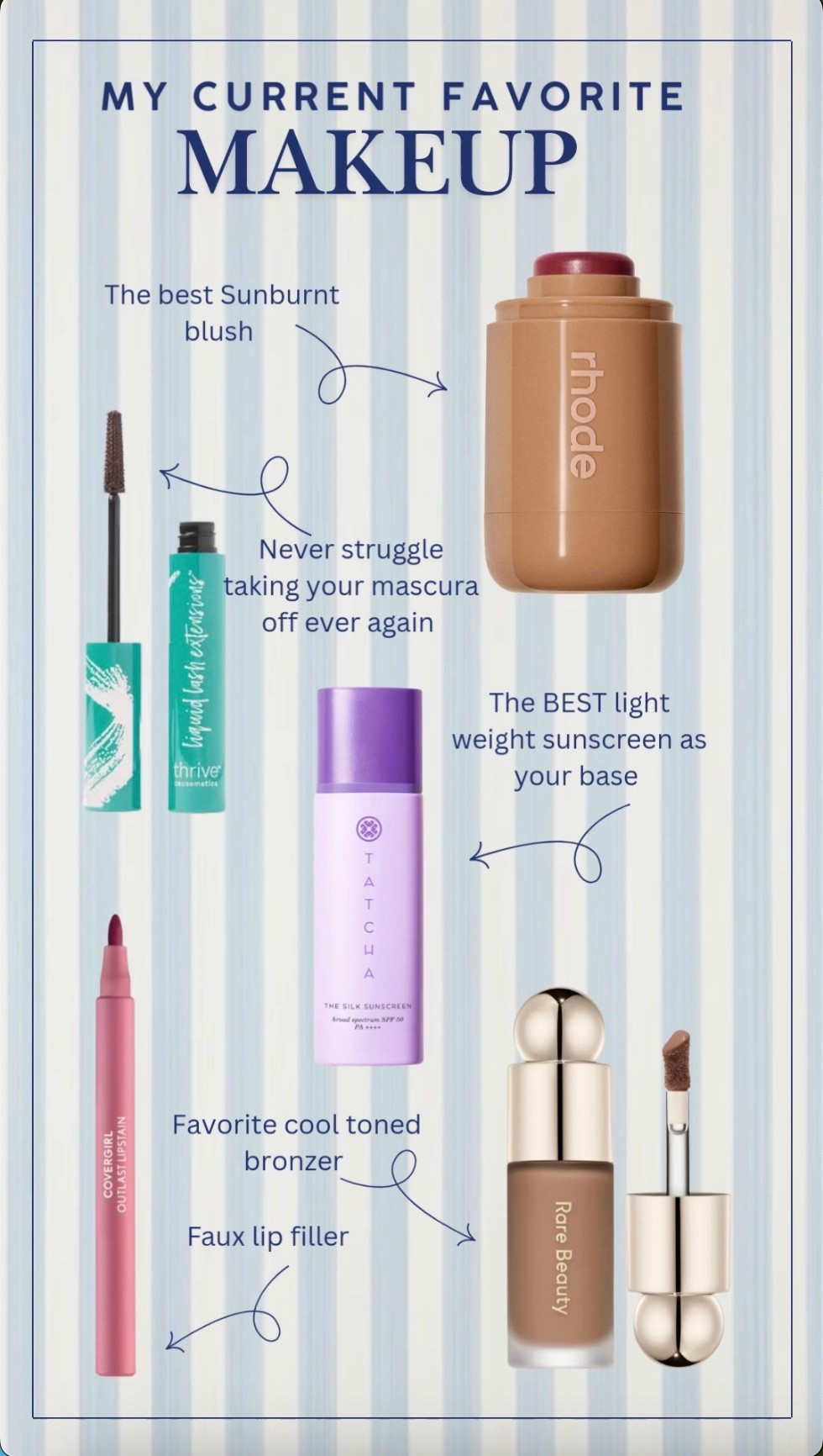 Current favorite makeup 

#LTKselfcare #LTKmorningroutine #LTKBeauty