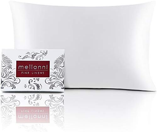 Mellanni Silk Pillowcase for Hair and Skin - Both Sides 100% Pure Natural Mulberry Silk - 19 Momm... | Amazon (US)