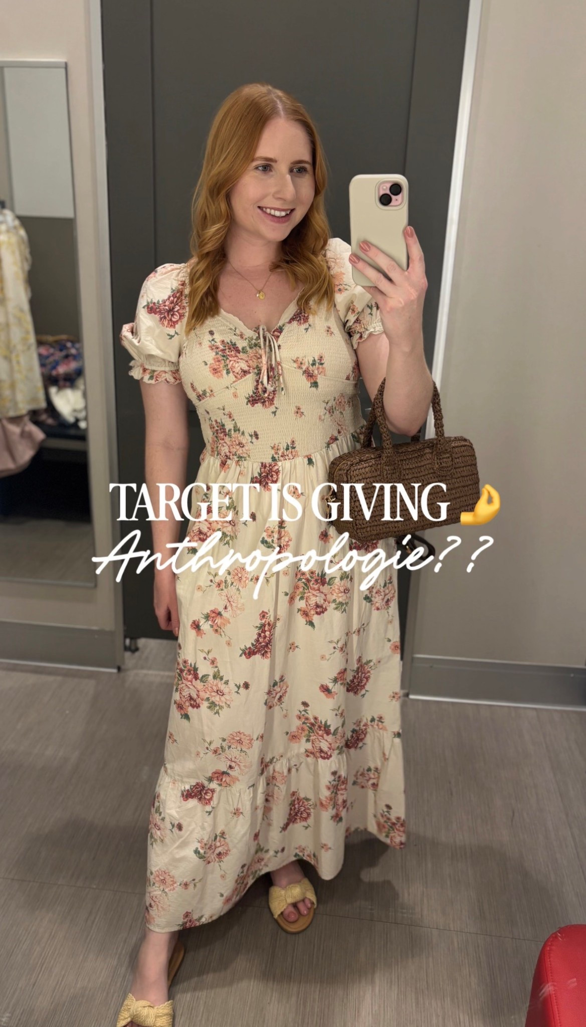 Women's Western Puff Short Sleeve Smocked Midi A-Line Dress - Universal Thread™ Cream 

#LTKMidsize #LTKgrwm #LTKootd