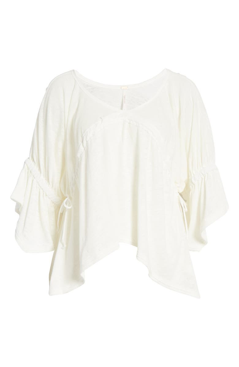 Ruffle Linen Blend Top | Nordstrom