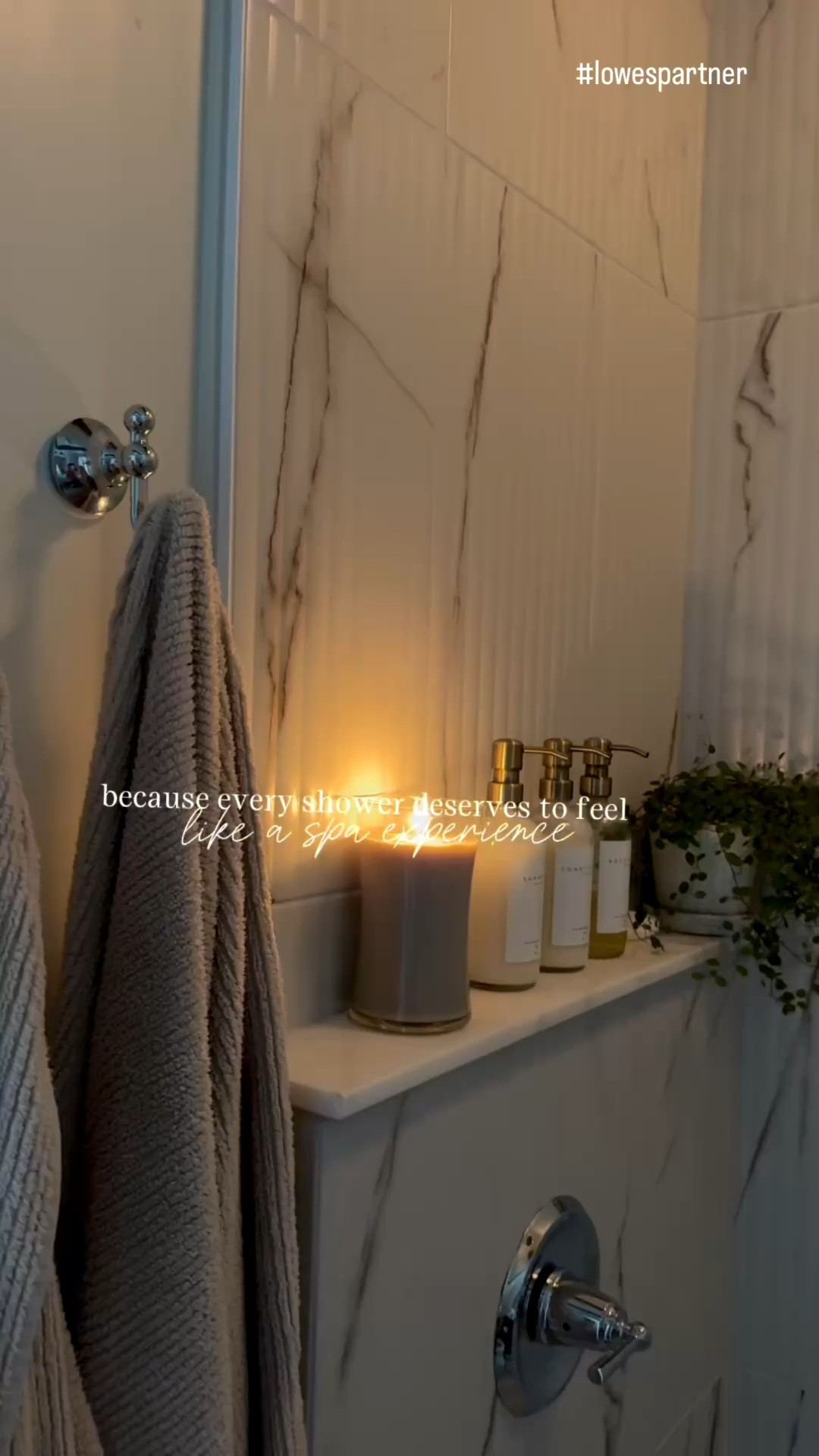 Primary bathroom details! The checkered tile I linked are both exactly the same! I have the Edward Martin in my flip house and ordered this tile from Lowe’s and I compared them and they are identical! We love this removable rain shower head!

#LTKHome