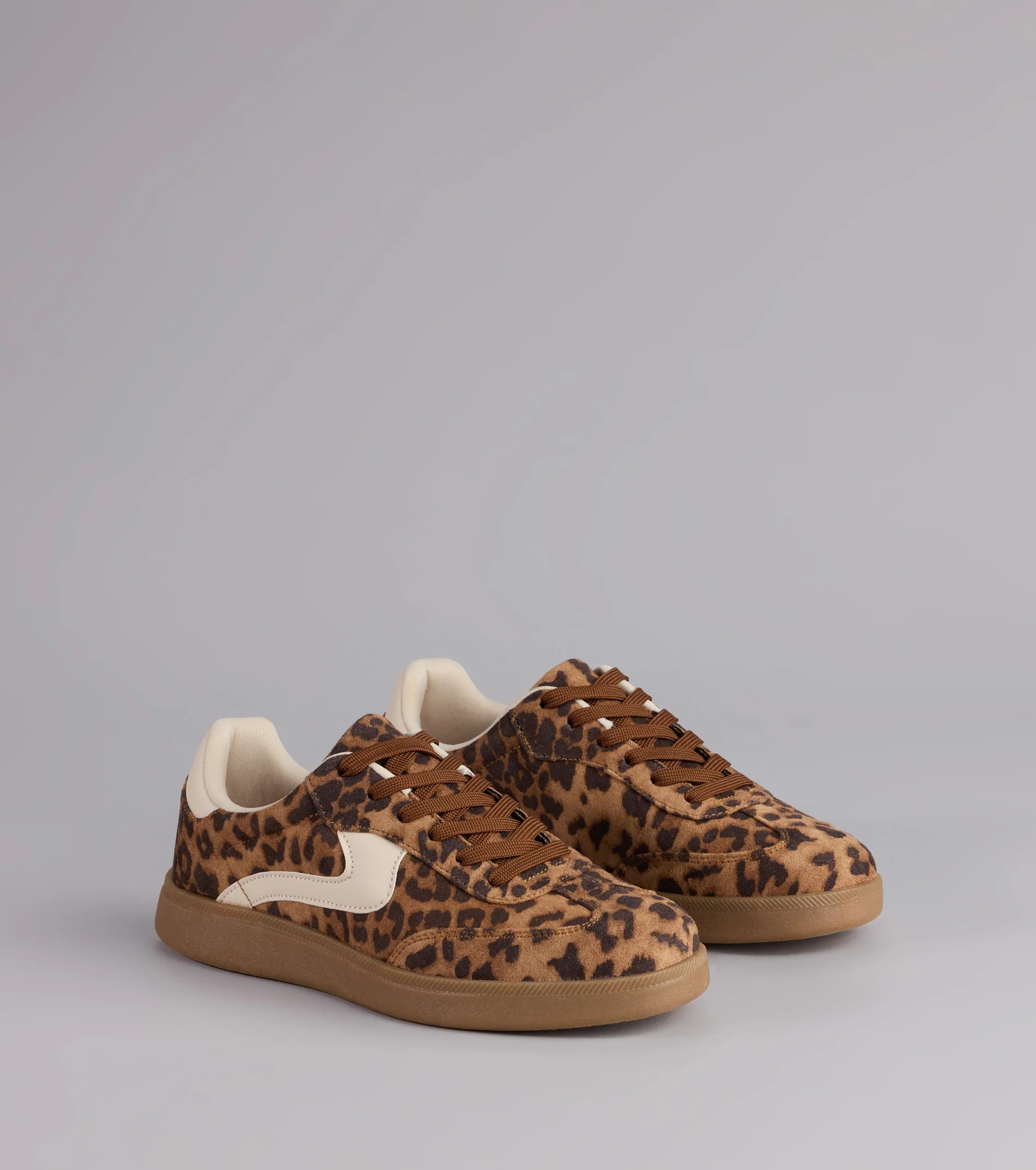 Wild Stride Suede Leopard Sneakers | Windsor Stores