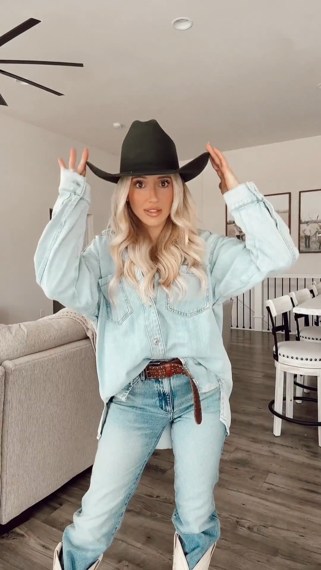 #ad #partnership #gigipipambassador
@gigipip
A little denim on denim fit for this Wednesday afternoon I love this cowgirl hat. It is the Teddy cattleman style from Gigi Pip. I am leaking it below. It comes in a few colors!:)

#ad #partnership #gigipipambassador

#LTKWatchNow #LTKFamily #LTKStyleTip