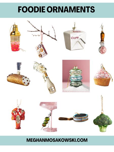 Ornaments and gifts for the foodie at Christmas 

#LTKGiftGuide #LTKHoliday #LTKhome