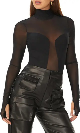 Astra Long Sleeve Mesh Top | Nordstrom