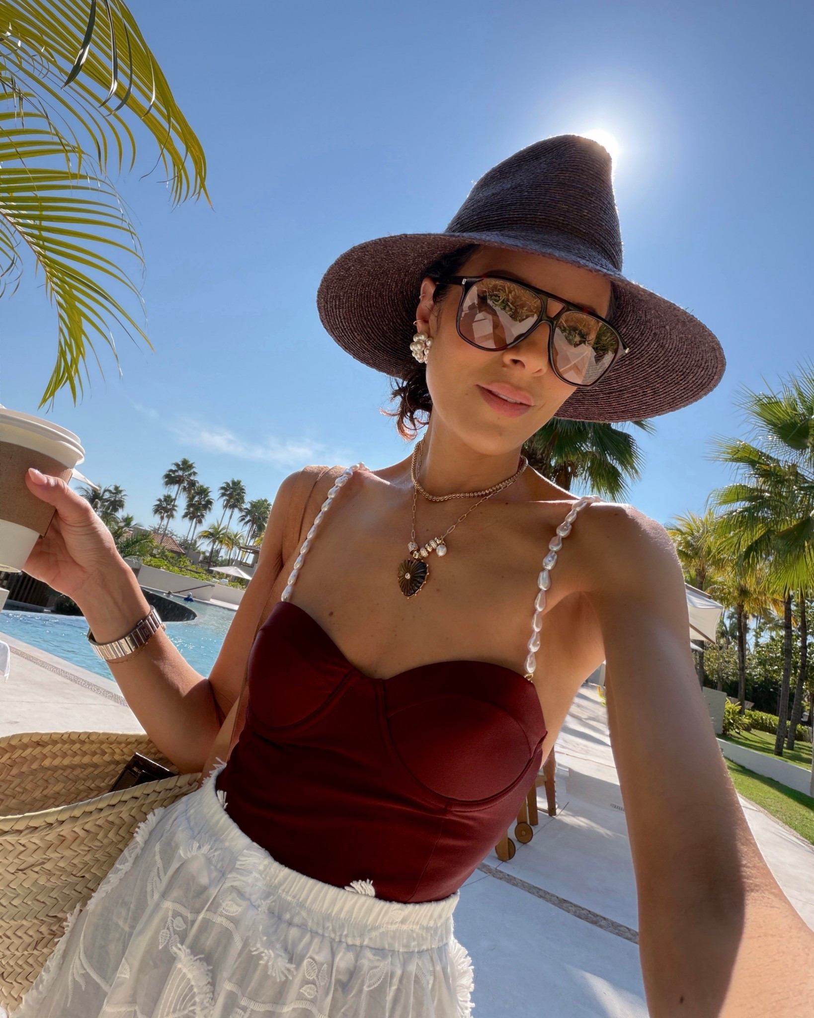 The prettiest swimsuit and the necklace is a moment use CODE: 15LUCY for Thatch 

#LTKSeasonal #LTKOver40