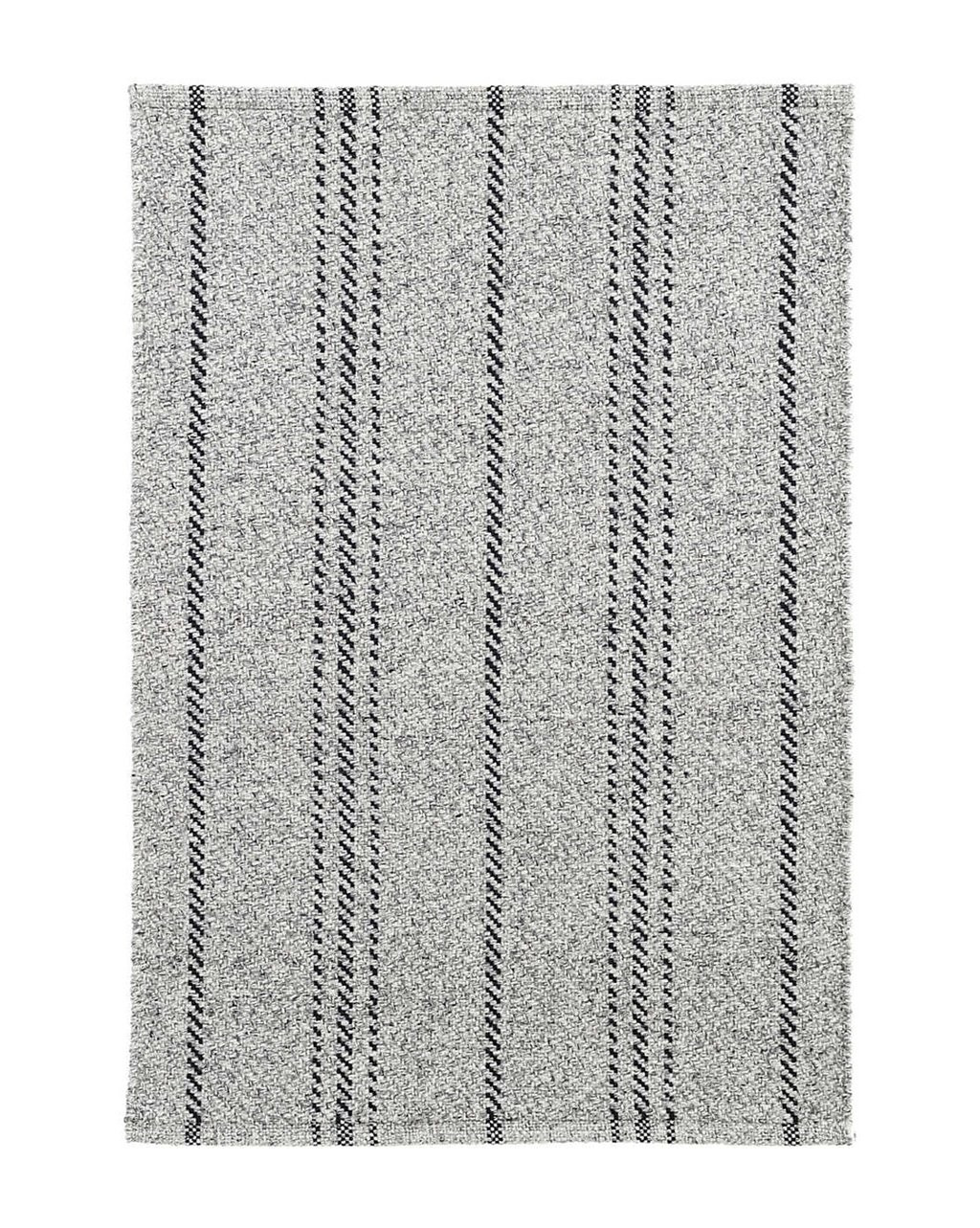 Melange Black Stripe Indoor / Outdoor Rug | McGee & Co.