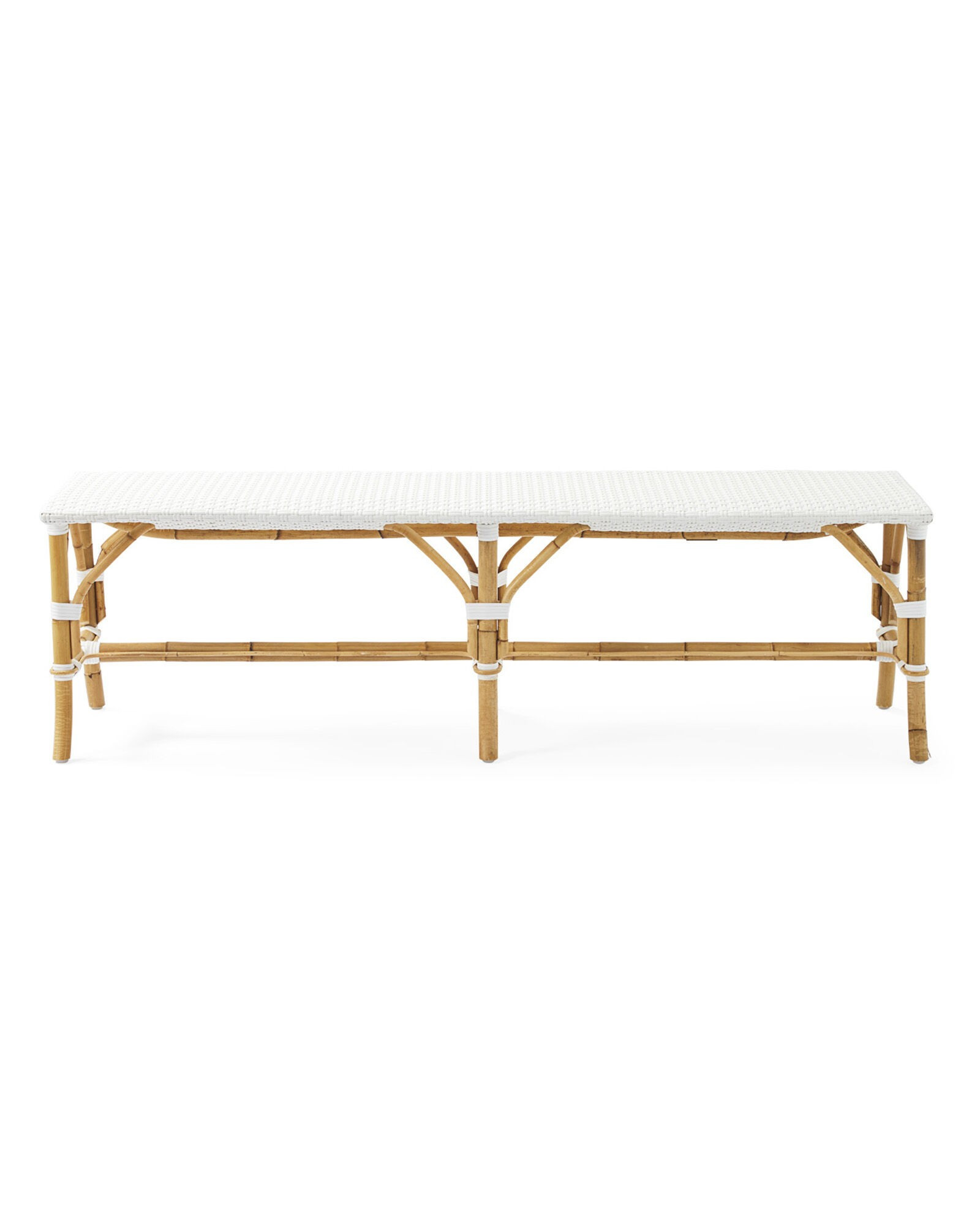 Riviera Backless Bench | Serena and Lily