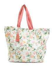 Aniyah Floral Green Tote Bag | TJ Maxx