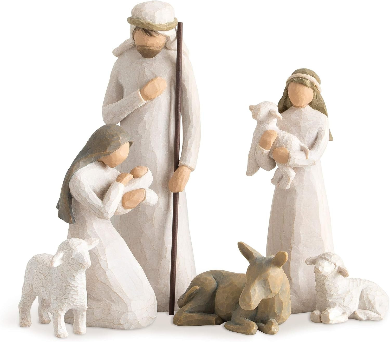 Willow Tree 6-Piece Nativity Set, Behold The Awe and Wonder of The Christmas Story, Build a Family Holiday Tradition with Classic Nativity Collection, Sculpted Hand-Painted Figures | Amazon (US)