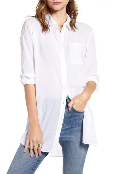 Gauzy Tunic Shirt | Nordstrom