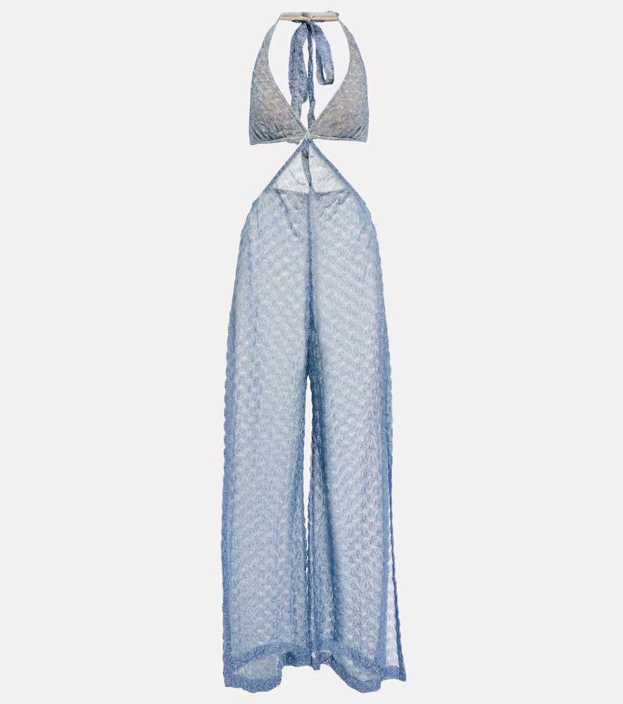 Missoni Mare Zig-zag knit halterneck jumpsuit | Mytheresa (US/CA)