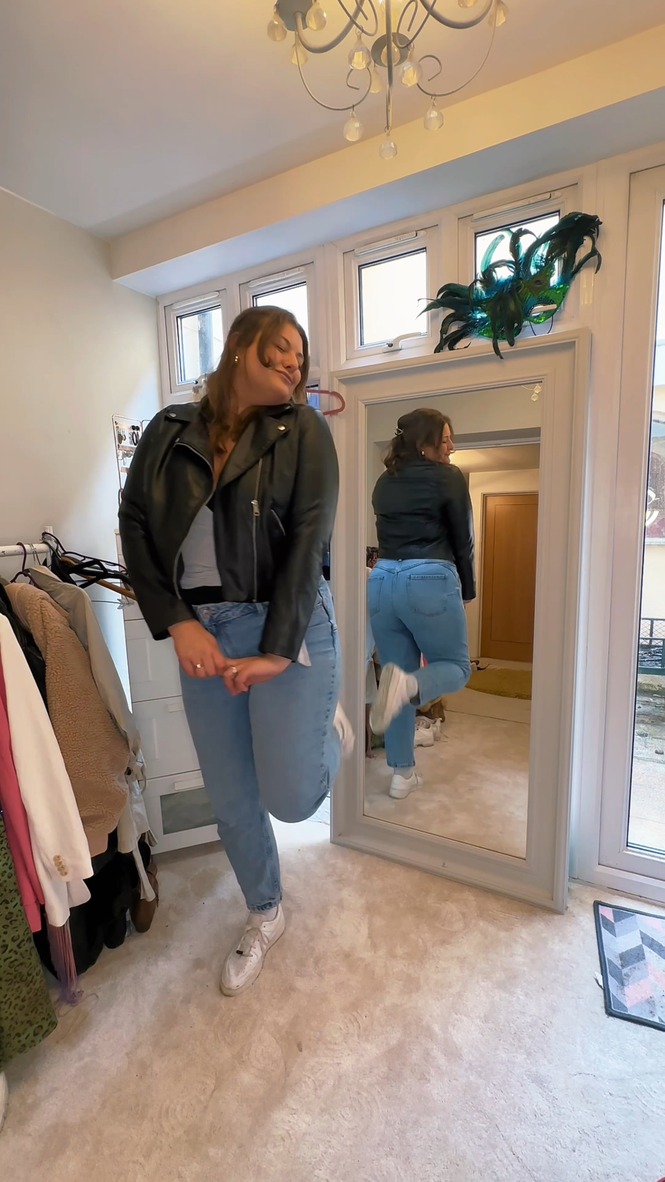 An easy outfit for lunch with friends!

🪩 jeans are size 16 
🪩 bodysuit is from tiktok shop & linked on my profile 
🪩 my jacket is size 18 from primark & I’ve linked similar below 
🪩 my cardigan is a vintage Ralph Lauren so I’ve linked similar below 
🪩 shoes are size 7 Nike air force 



#LTKunder100 #LTKcurves