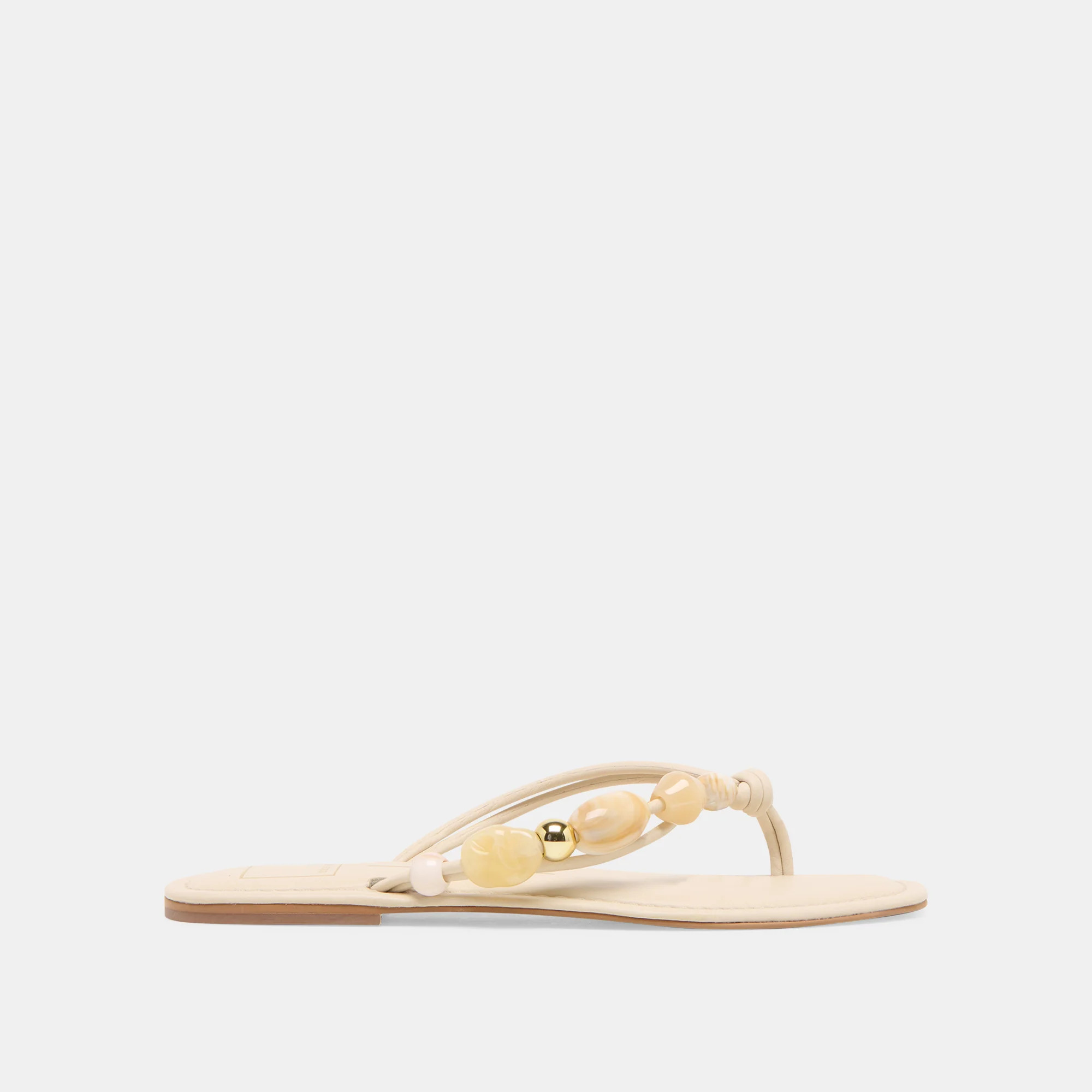 Cely Sandals Ivory Leather | DolceVita.com