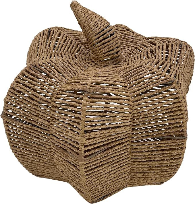 Galt International Woven Paper Rope Brown Pumpkin Home Decor 10.6" Thanksgiving Fall Autumn Harve... | Amazon (US)