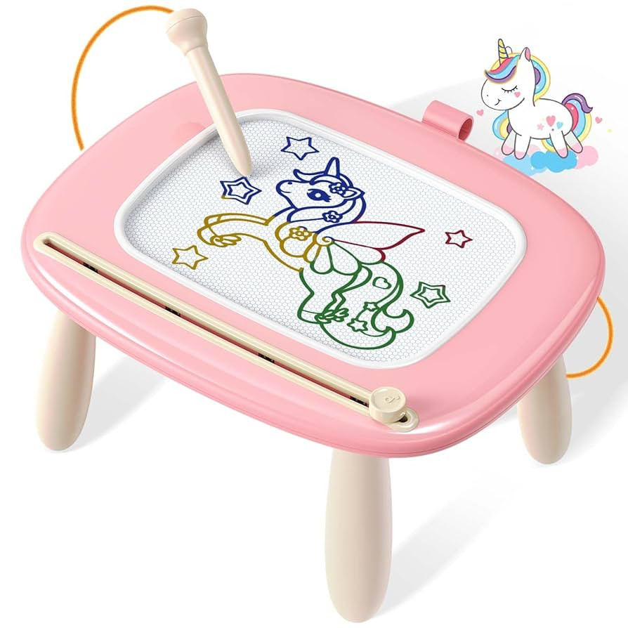 Magnetic Drawing Board, Toddler Girl Toys for 1-2 Year Old, Doodle Board Pad Learning and Educati... | Amazon (US)