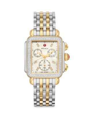 MICHELE Deco Chronograph, 33mm  | Bloomingdale's Jewelry & Accessories | Bloomingdale's (US)