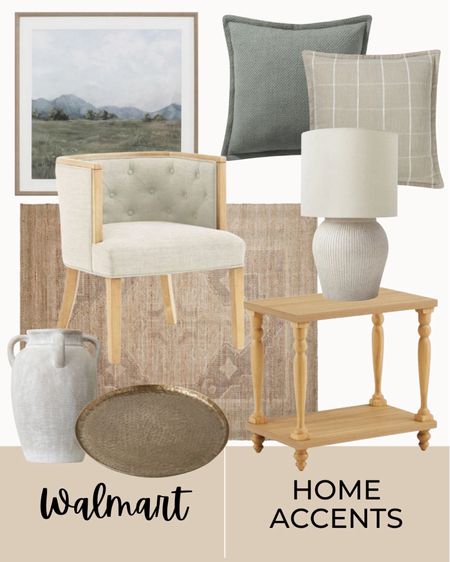 Walmart home accents including, accent chair, rug, accent table, table lamp, gold tray, vase, throw pillows, wall art, neutral home, affordable home 

Follow my shop @LovedByJen on the @shop.LTK app to shop this post and get my exclusive app-only content!

#liketkit #LTKHome #LTKFindsUnder50 #LTKFindsUnder100
@shop.ltk
https://liketk.it/4GRko

#LTKStyleTip #LTKHome #LTKxWalmart