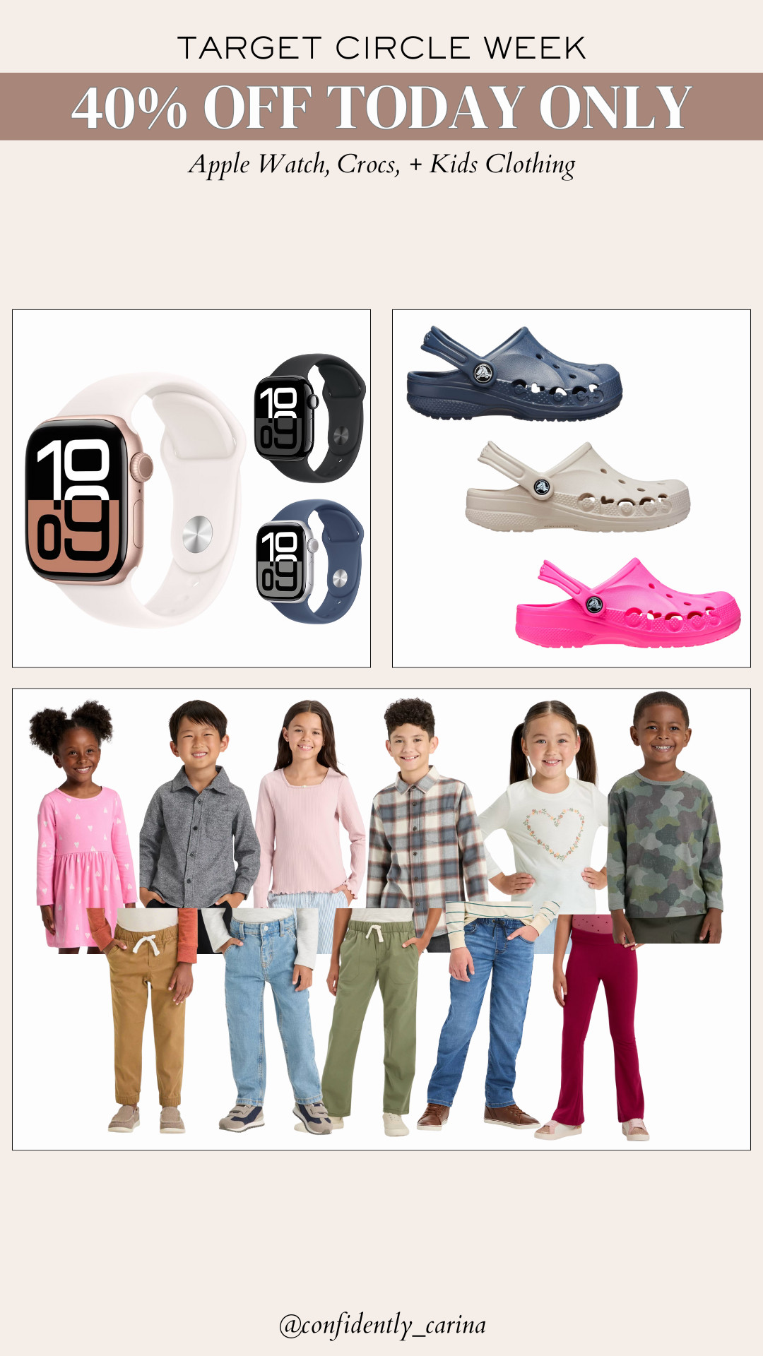 TARGET CIRCLE WEEK- 40% OFF Apple Watch, Crocs + Kids Clothing! 

 #LTKSaleAlert #LTKKids