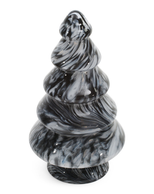 Made In Poland 10in Glass Scalloped Tree | Pillows & Decor | Marshalls | Marshalls