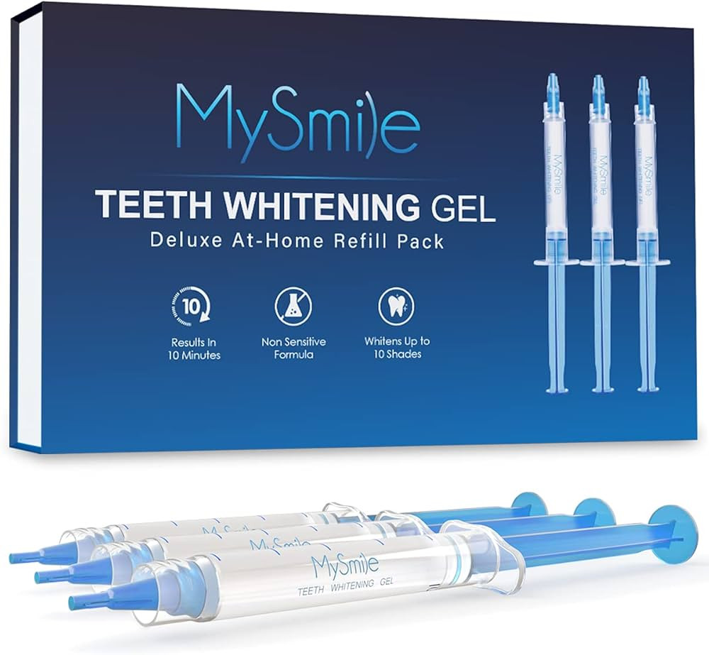 MySmile Teeth Whitening Gel Pen Refill Pack, 3 Non-Sensitive Teeth Whitening Pen, Deluxe Teeth Wh... | Amazon (US)